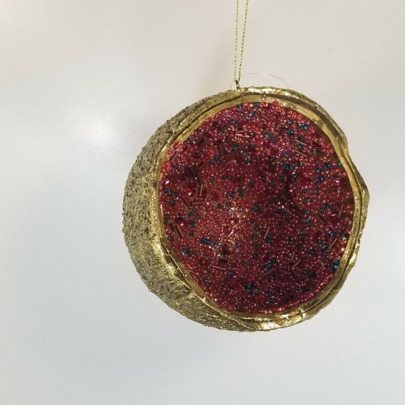 Trimsetter "Merry Mardi Gras" Collection Hand Painted Coconut Ornament - NEW - Picture 3 of 11